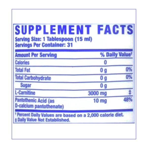 RONNIE-COLEMAN-L-Carnitine-XS-16oz-supp-facts